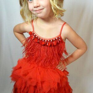 NWT Tutu Du Monde "Queen of Hearts" Tutu Dress in Rhubarb